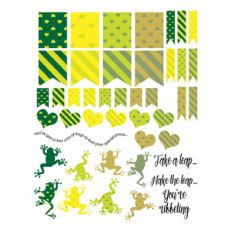 frog-themed stickers