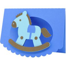 rocking horse card