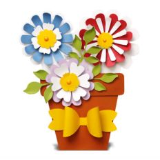 flower pot (folded card)
