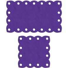 scalloped mat set