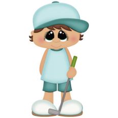 boy golfing