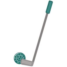 golf club and ball