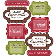 christmas in the kitchen tag set