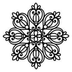 wrought iron mandala