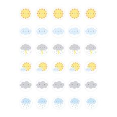weather planner stickers