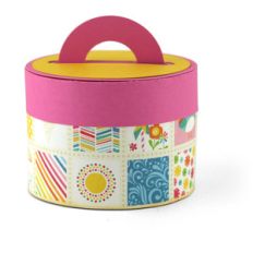 2 compartment circle box
