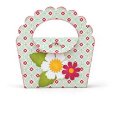 scalloped handle chapstick purse
