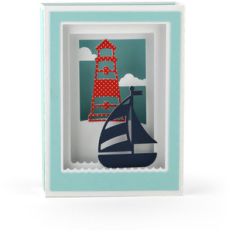 lighthouse shadow box card