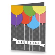 happy birthday balloon card