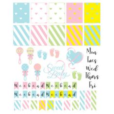 baby-theme planning stickers