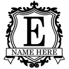 crest monogram e