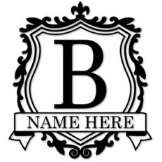 crest monogram b