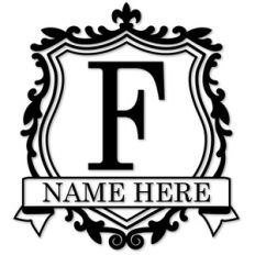 crest monogram f