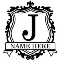 crest monogram j
