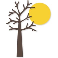 bare tree w/moon