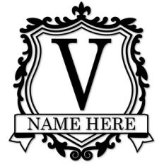 crest monogram v