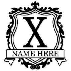 crest monogram x