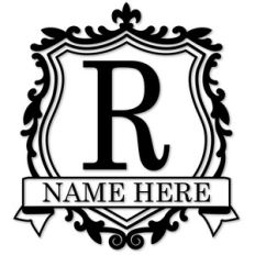 crest monogram r