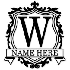 crest monogram w
