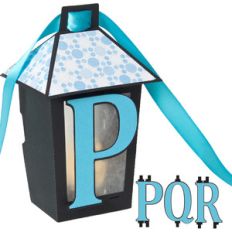 3d lantern banner with p-q-r