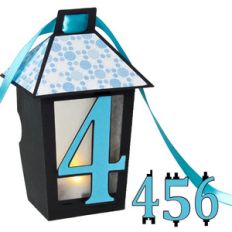 3d lantern banner with 4-5-6
