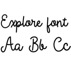 explore font