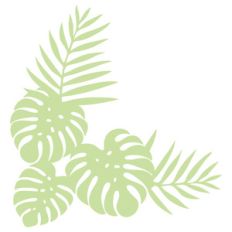 palm leaves corner