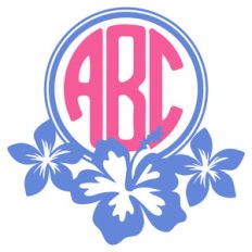 hibiscus monogram