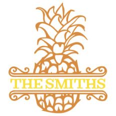 pineapple split monogram frame