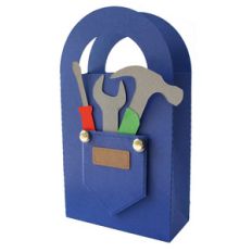 blue jean pocket gift bag