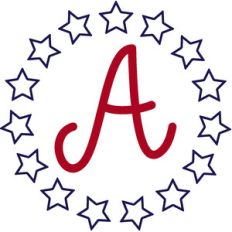 star monogram frame