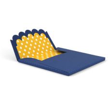 5.5" square thick envelope big scallop