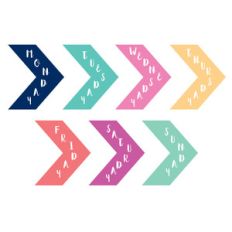 days of the week chevrons