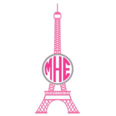 eiffel tower monogram