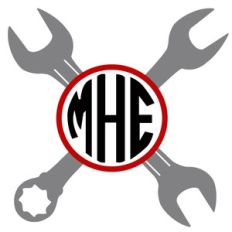 wrench monogram frame