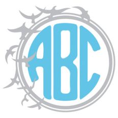 flying birds monogram