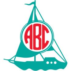boat monogram