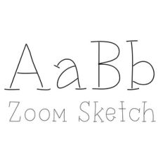 zoom sketch font