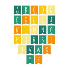 pennant abc planner stickers