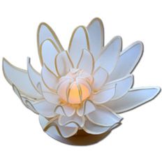 water lily votive candle (flameless)