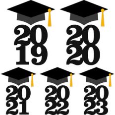 graduation cap with year