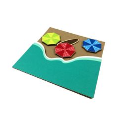 beach umbrella card