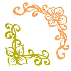 flower corner flourishes