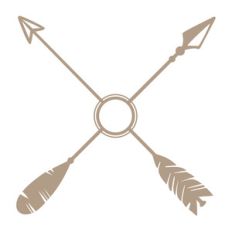 crossed arrows frame