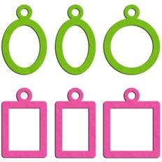 simple frame charms