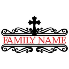 cross scroll monogram