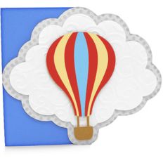 hot air balloon card
