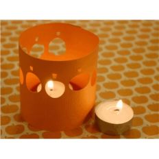 pumpkin tealight luminary
