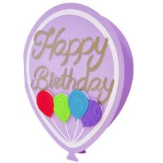 happy birthday balloon card