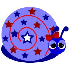 4th of july snail
